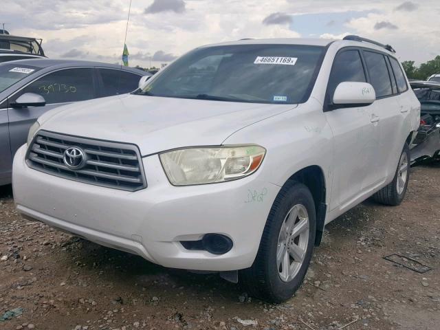 JTEDA41A792003410 - 2009 TOYOTA HIGHLANDER WHITE photo 2