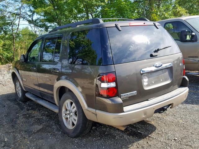 1FMEU64E08UA68897 - 2008 FORD EXPLORER E BROWN photo 3