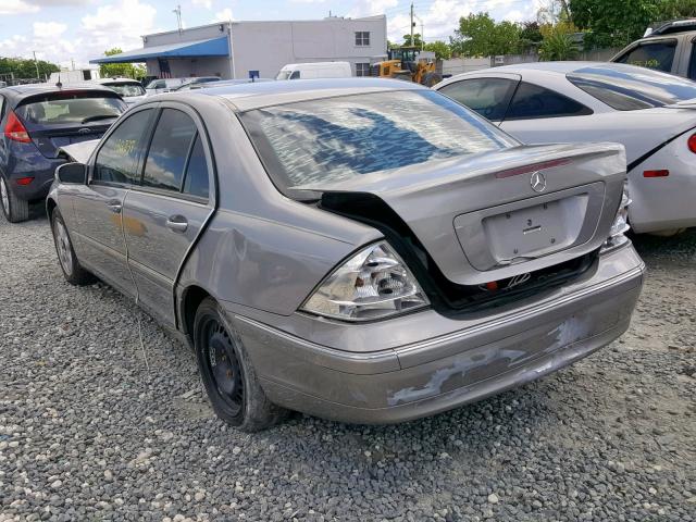 WDBRF61J23A517118 - 2003 MERCEDES-BENZ C 240 BEIGE photo 3