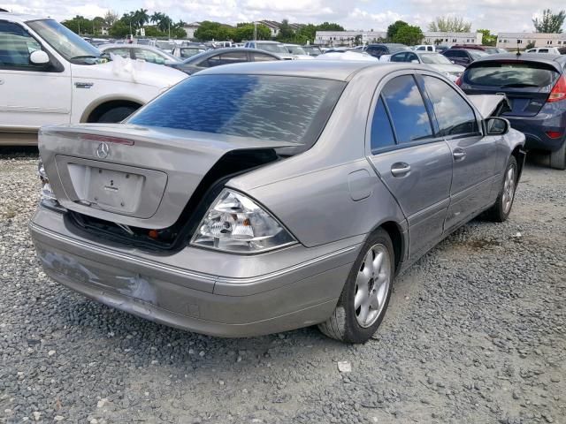 WDBRF61J23A517118 - 2003 MERCEDES-BENZ C 240 BEIGE photo 4