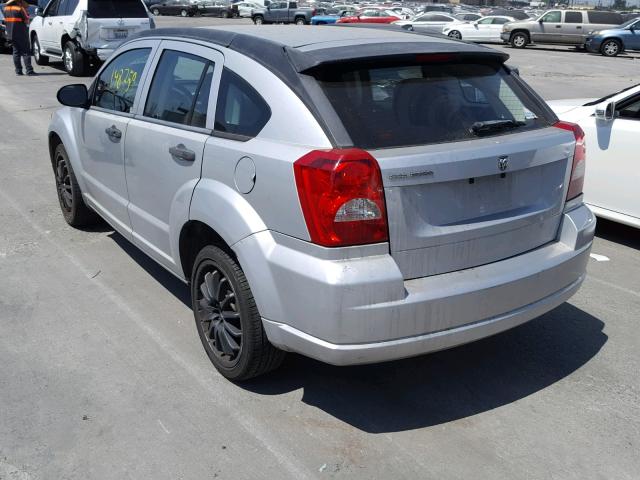 1B3HB28B98D768600 - 2008 DODGE CALIBER SILVER photo 3