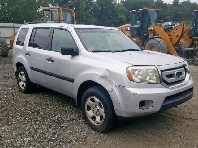 5FNYF48279B053985 - 2009 HONDA PILOT LX SILVER photo 1