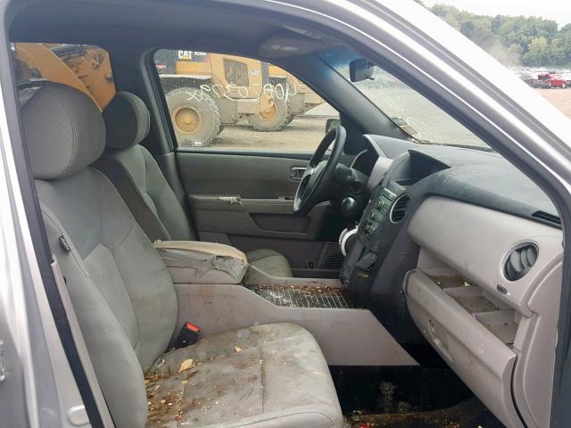 5FNYF48279B053985 - 2009 HONDA PILOT LX SILVER photo 5