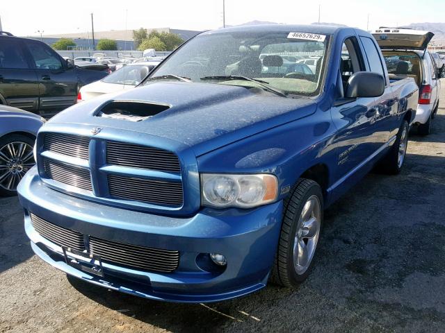 1D7HA18D54S604334 - 2004 DODGE RAM 1500 S BLUE photo 2