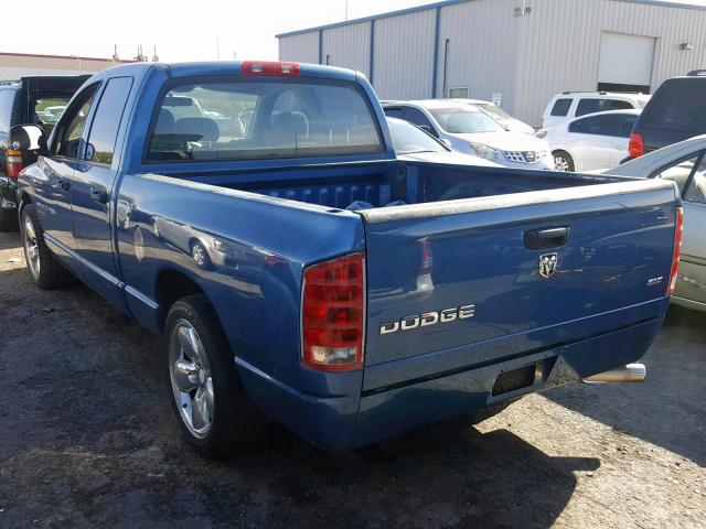 1D7HA18D54S604334 - 2004 DODGE RAM 1500 S BLUE photo 3