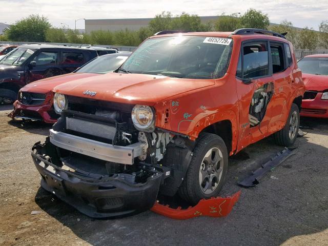 ZACCJBABXHPF20895 - 2017 JEEP RENEGADE S 橙色 照片 2