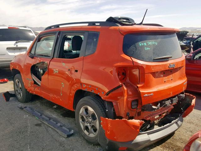 ZACCJBABXHPF20895 - 2017 JEEP RENEGADE S 橙色 照片 3