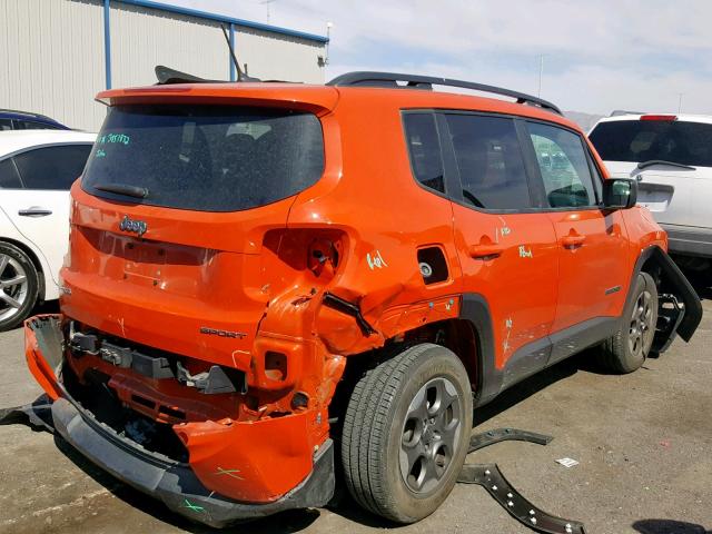 ZACCJBABXHPF20895 - 2017 JEEP RENEGADE S 橙色 照片 4