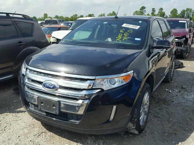 2FMDK3JC2DBE33129 - 2013 FORD EDGE SEL BLACK photo 2