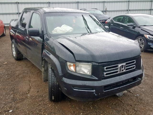 2HJYK16586H535292 - 2006 HONDA RIDGELINE BLACK photo 1