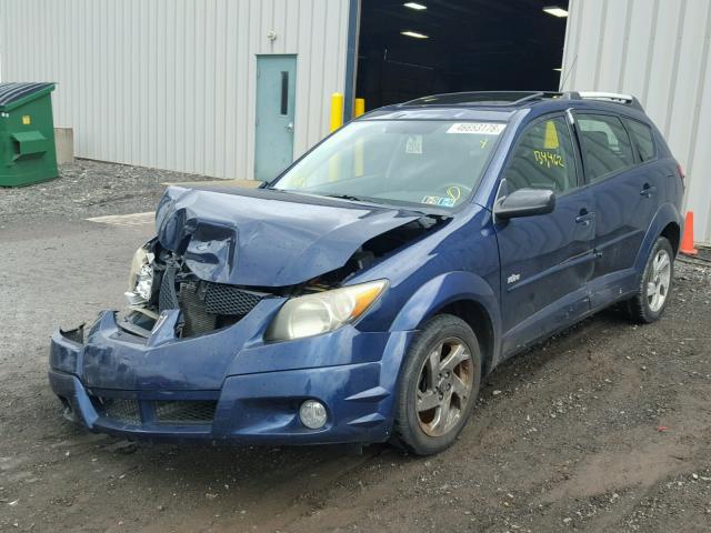 5Y2SM62834Z438094 - 2004 PONTIAC VIBE BLUE photo 2