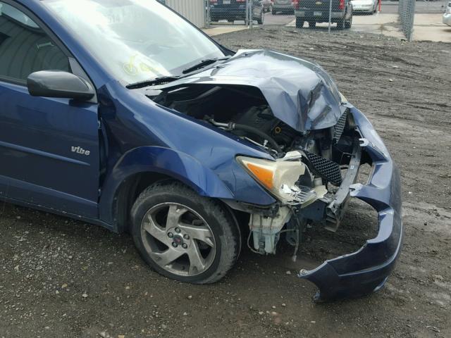 5Y2SM62834Z438094 - 2004 PONTIAC VIBE BLUE photo 9