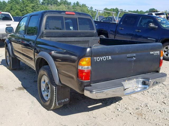 5TEHN72N63Z156117 - 2003 TOYOTA TACOMA DOU BLACK photo 3