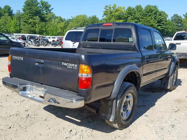 5TEHN72N63Z156117 - 2003 TOYOTA TACOMA DOU BLACK photo 4