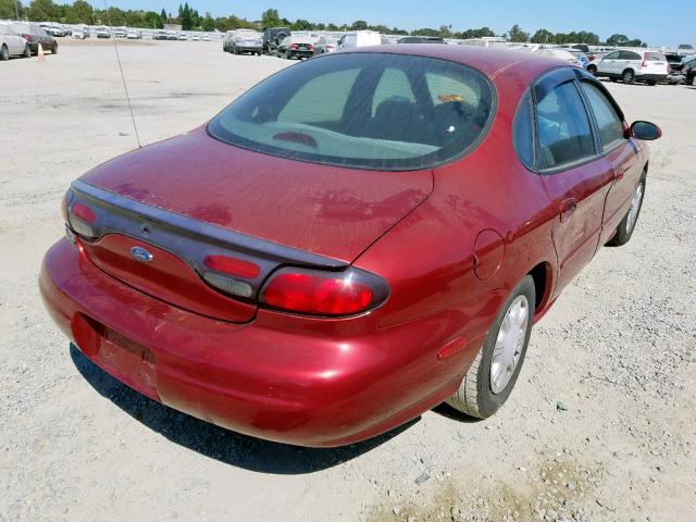 1FAFP52S9WA171517 - 1998 FORD TAURUS LX BURGUNDY photo 4