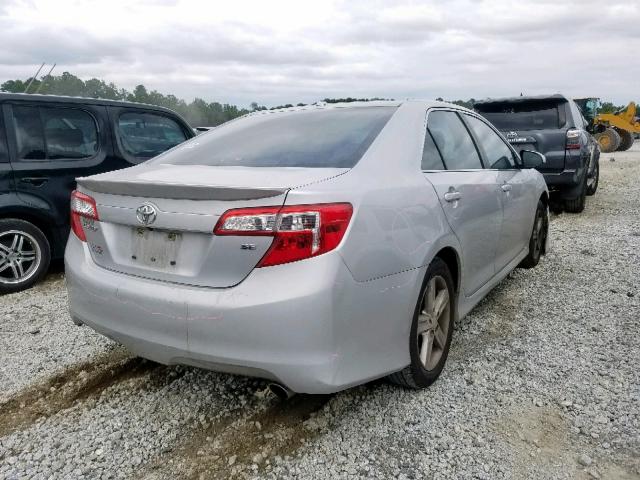 4T1BF1FK7CU129321 - 2012 TOYOTA CAMRY BASE SILVER photo 4