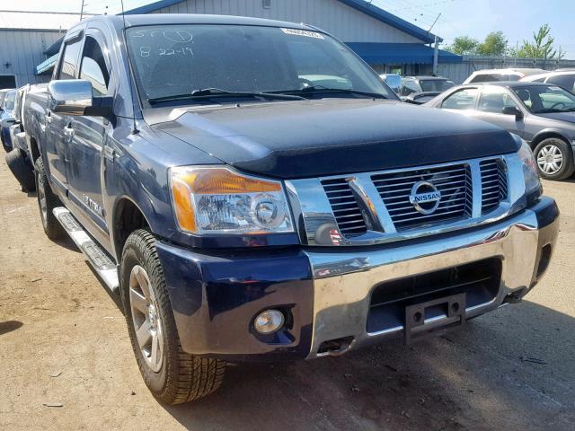 1N6AA0EC1CN304107 - 2012 NISSAN TITAN S BLUE photo 1