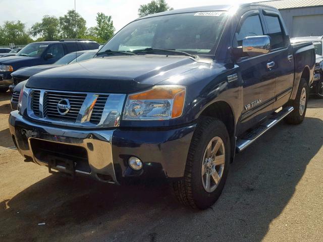 1N6AA0EC1CN304107 - 2012 NISSAN TITAN S BLUE photo 2