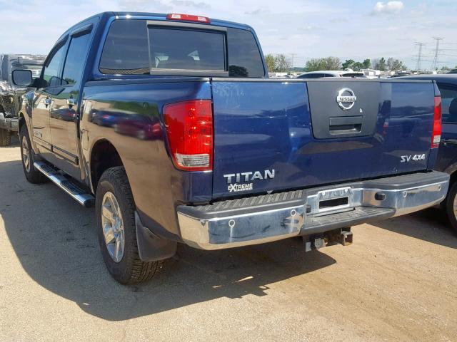 1N6AA0EC1CN304107 - 2012 NISSAN TITAN S BLUE photo 3