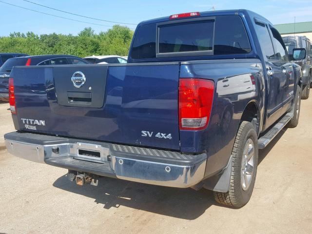 1N6AA0EC1CN304107 - 2012 NISSAN TITAN S BLUE photo 4