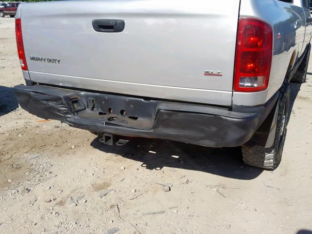 3D7KS28D35G768327 - 2005 DODGE RAM 2500 S SILVER photo 9