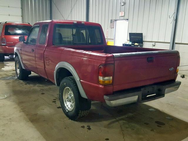 1FTCR15X1TTA74156 - 1996 FORD RANGER SUP RED photo 3