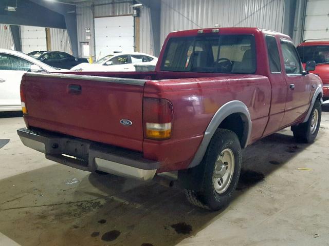 1FTCR15X1TTA74156 - 1996 FORD RANGER SUP RED photo 4