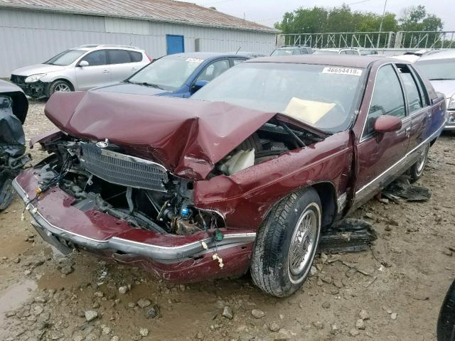 1G4BT5372NR404244 - 1992 BUICK ROADMASTER BURGUNDY photo 2