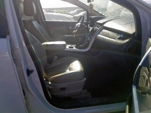 2FMDK4JC6DBC34252 - 2013 FORD EDGE SEL WHITE photo 5