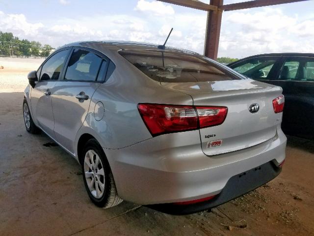 KNADM4A33H6046546 - 2017 KIA RIO LX SILVER photo 3