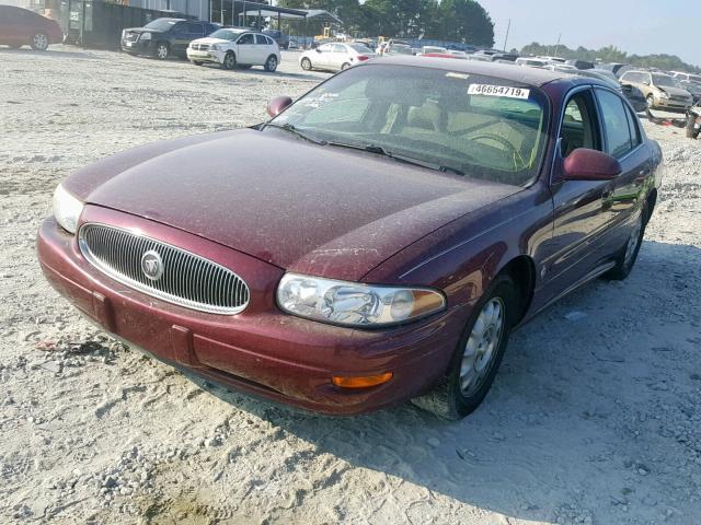 1G4HP54K024211441 - 2002 BUICK LESABRE CU BURGUNDY photo 2