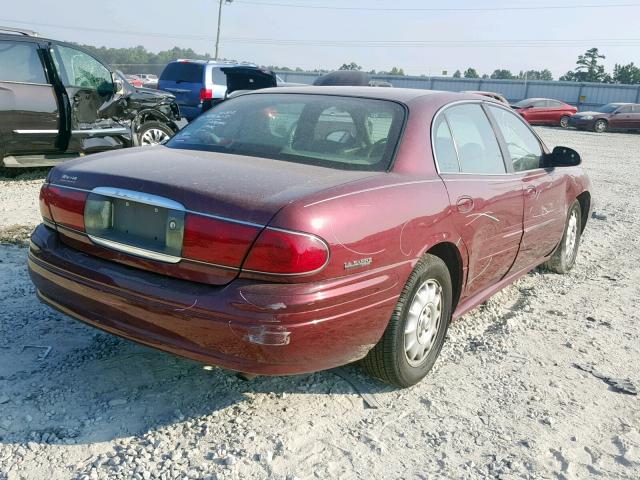 1G4HP54K024211441 - 2002 BUICK LESABRE CU BURGUNDY photo 4