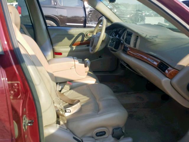 1G4HP54K024211441 - 2002 BUICK LESABRE CU BURGUNDY photo 5