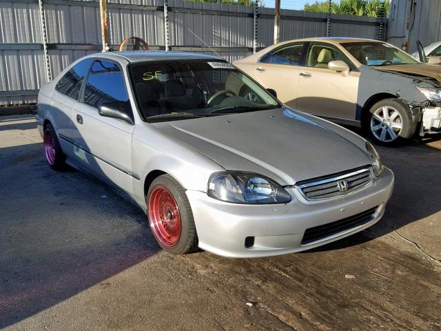 1HGEJ6229YL024474 - 2000 HONDA CIVIC DX SILVER photo 1