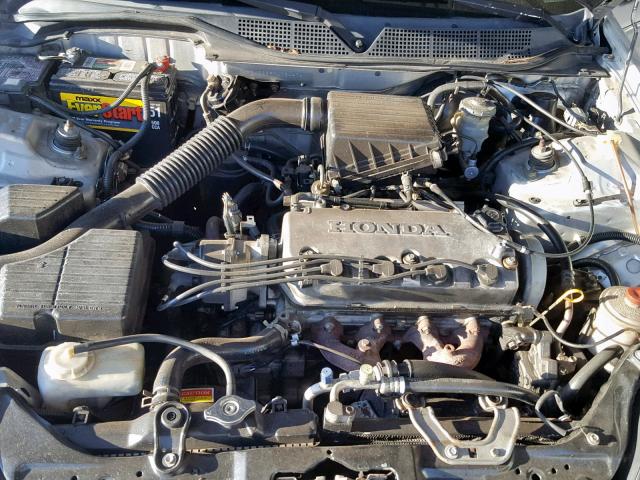 1HGEJ6229YL024474 - 2000 HONDA CIVIC DX SILVER photo 7