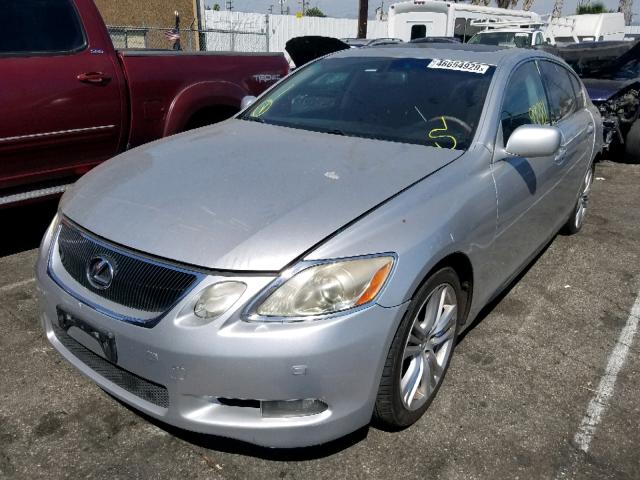 JTHBC96S275001949 - 2007 LEXUS GS 450H SILVER photo 2