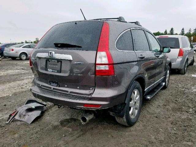 5J6RE4H74AL810078 - 2010 HONDA CR-V EXL BROWN photo 4