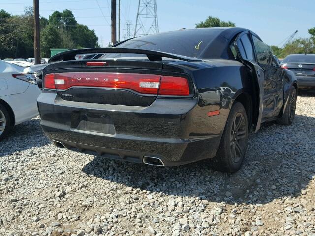 2C3CDXHG0CH140209 - 2012 DODGE CHARGER SX BLACK photo 4