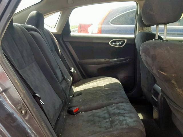 3N1AB7AP6DL795246 - 2013 NISSAN SENTRA S GRAY photo 6