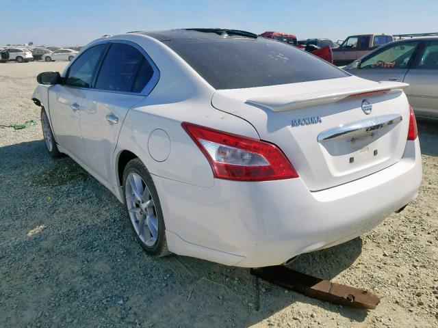 1N4AA5AP8BC812860 - 2011 NISSAN MAXIMA S WHITE photo 3