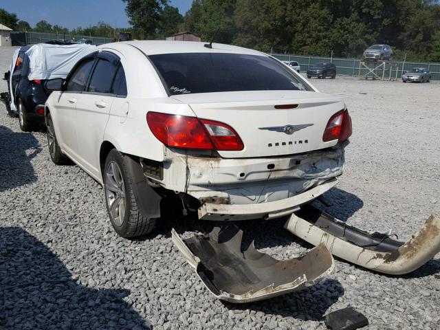 1C3CC4FB5AN228458 - 2010 CHRYSLER SEBRING TO WHITE photo 3