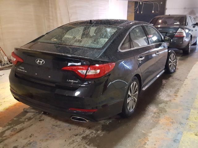 5NPE34AF5GH433351 - 2016 HYUNDAI SONATA SPO BLACK photo 4