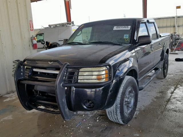 1N6ED27T64C428906 - 2004 NISSAN FRONTIER C BLACK photo 2