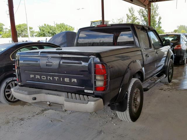 1N6ED27T64C428906 - 2004 NISSAN FRONTIER C BLACK photo 4