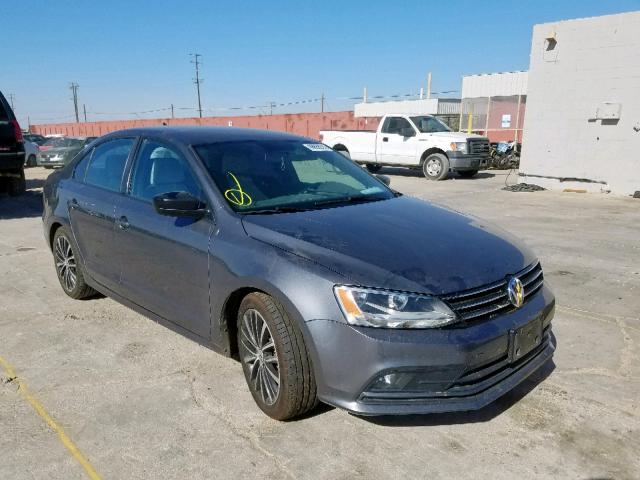 3VWD17AJ3GM252344 - 2016 VOLKSWAGEN JETTA SPOR GRAY photo 1