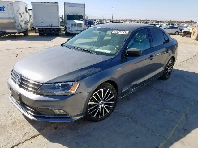 3VWD17AJ3GM252344 - 2016 VOLKSWAGEN JETTA SPOR GRAY photo 2