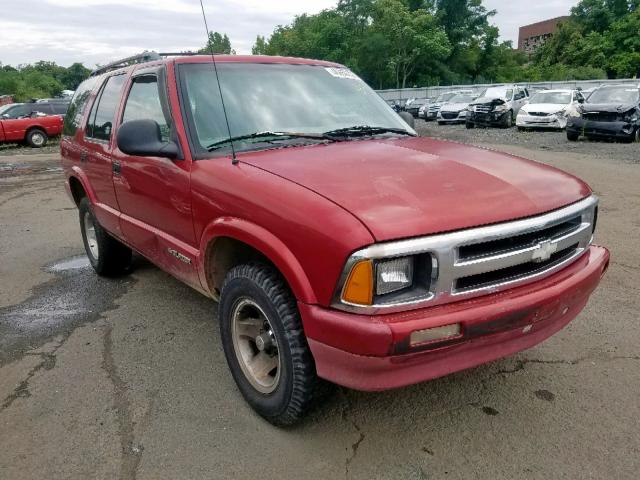 1GNCS13W8V2178660 - 1997 CHEVROLET BLAZER BURGUNDY photo 1