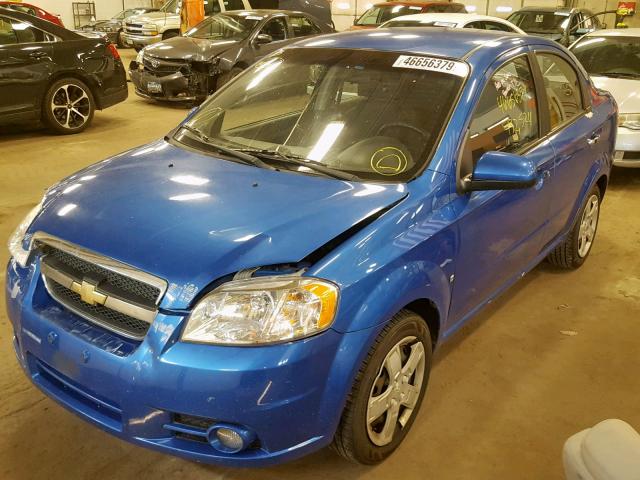 KL1TG56EX9B352732 - 2009 CHEVROLET AVEO LT BLUE photo 1