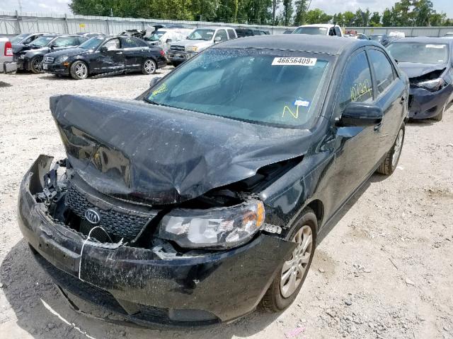 KNAFU4A22B5380614 - 2011 KIA FORTE EX BLACK photo 2