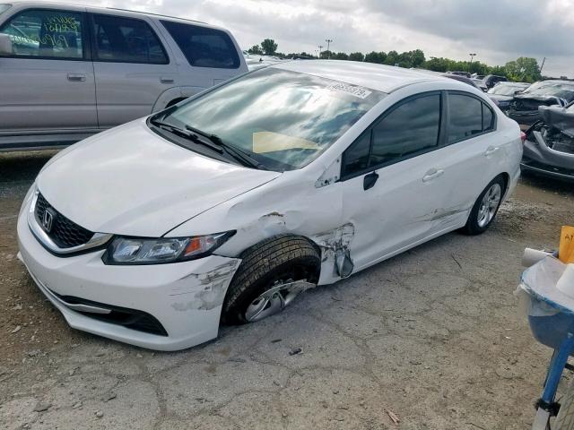 19XFB2F50EE030293 - 2014 HONDA CIVIC LX WHITE photo 2